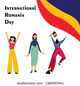International Romania Day Vector Template Design Illustration