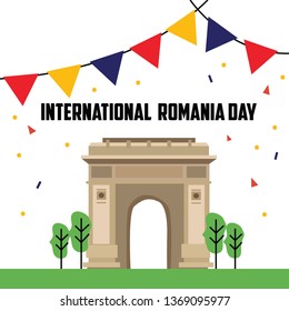 International Romania Day Vector Template Design Illustration