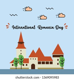 International Romania Day Vector Template Design Illustration