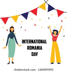 International Romania Day Vector Template Design Illustration