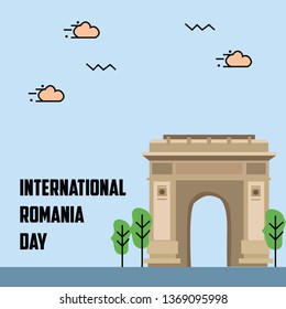 International Romania Day Vector Template Design Illustration