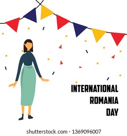 International Romania Day Vector Template Design Illustration