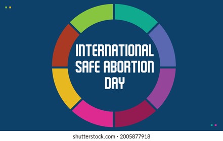 International Safe Abortion Day vector template