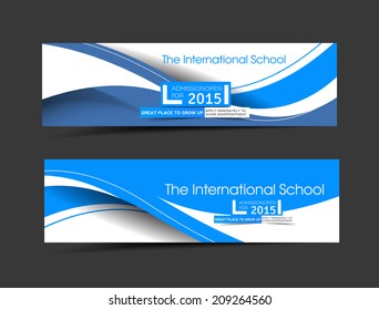 The International School Banner Template For Advertising use