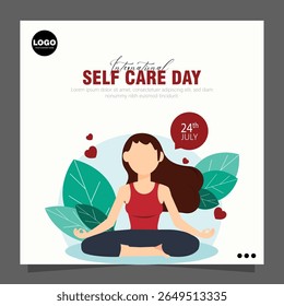 International Self-Care Day, observed on July 24th, promotes the importance of self-care.