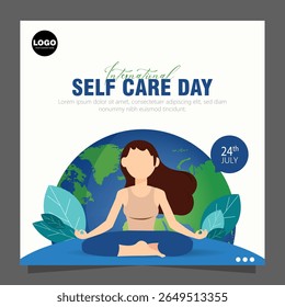 International Self-Care Day, observed on July 24th, promotes the importance of self-care.