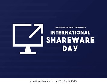 International Shareware Day. Gradient background. Eps 10.