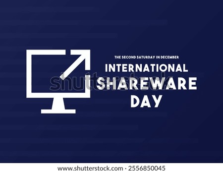 International Shareware Day. Gradient background. Eps 10.