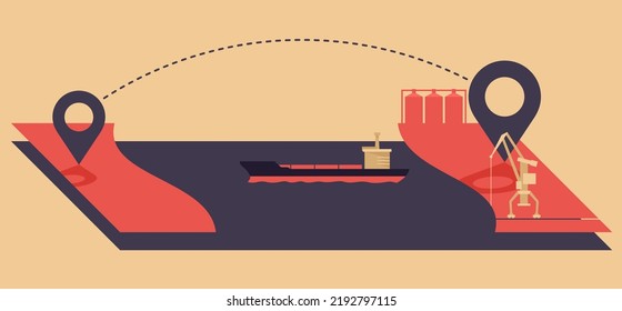 Transporte marítimo internacional - transporte de mercancías a países extranjeros 