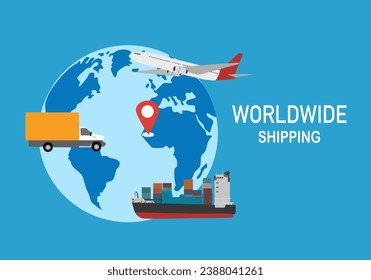 International shipping is a means of transport used for conveying goods (mostly) using sea routes rather than roads (road transport) or air channels (air transport). As, in most cases, its goal is to 