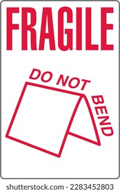 International Shipping Pictorial Labels Fragile Handle With Care Do Not Bend