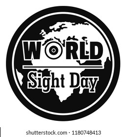 International sight day concept background. Simple illustration of international sight day vector concept background for web design isolated on white background