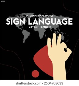 International Sign Language Day 23 september post for Social Media