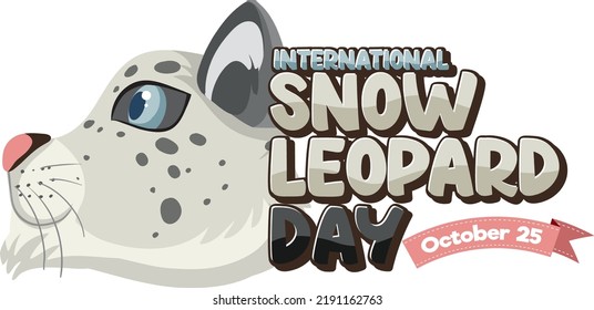 Internationale Schneeopardenillustration