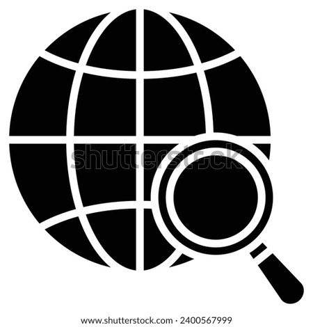 International Sourcing Icon line vector illustration