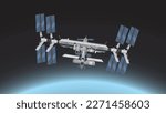 International Space Station (ISS) in Space illustration