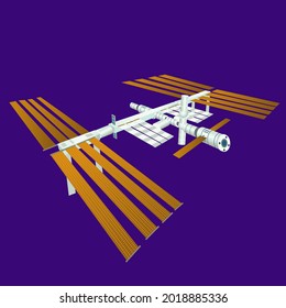  The International Space Station (ISS)Vector.