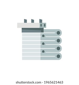 International space station segment icon on white background vector illustration