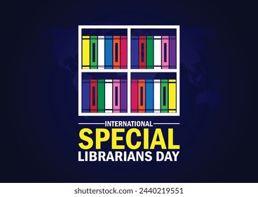 International Special Librarians Day wallpaper with typography. International Special Librarians Day, background