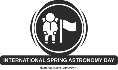 International spring astronomy day symbol vector