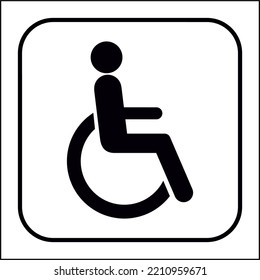 International Standard Public information signs Full accessibility or toilets - accessible for disabled person