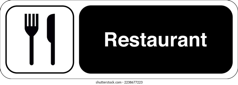 International Standard Public information signs To indicate the location of restaurant facilities