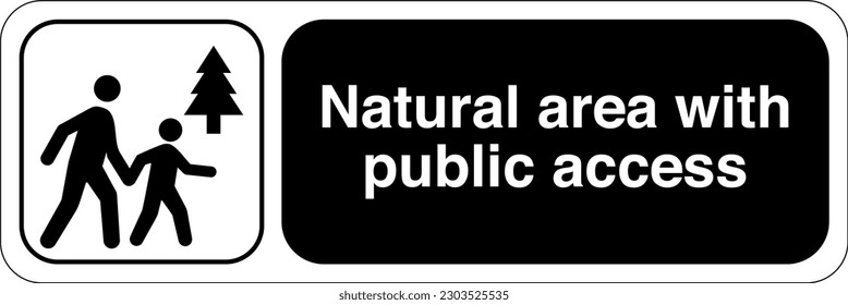 International Standard Public information signs natural area for recreation and outdoor life for the public