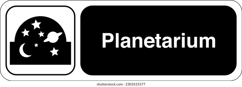 International Standard Public information signs To indicate the location of a planetarium