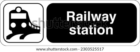 International Standard Public information signs Railway station or railways or trains