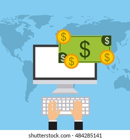 international stock exchange icons vector illustration, eps10