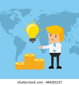 international stock exchange icons vector illustration, eps10