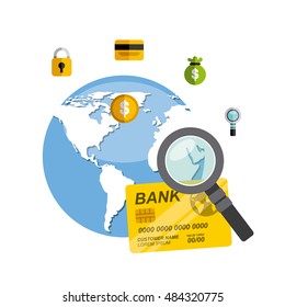 international stock exchange icons vector illustration, eps10