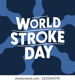 International Stroke Awareness Campaign Poster - Fast Diagnosis, Medical Support for Patients Worldwide. Creative Hand-Drawn Design for Annual Health Promotion, Brain Injury Emergency Care