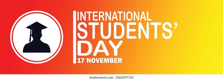 International Students Day Vector illustration. 17 November. Suitable for greeting card, poster and banner