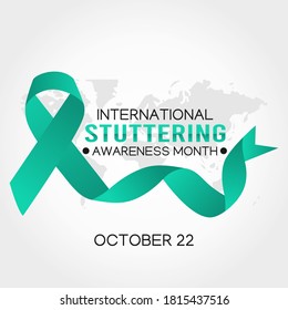 International Stuttering Awareness Month Vector Illustration