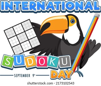 International Sudoku Day September 9 illustration