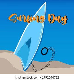 international surfing day web banner design. illustration vector