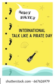 International Talk Like a Pirate Day Original Vector Poster