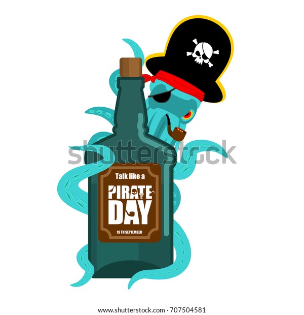 International Talk Like Pirate Day Octopus Stock Vector Royalty Free 707504581 Shutterstock 1342