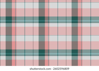 International tartan background vector, ribbon fabric texture check. Striped seamless textile pattern plaid in pastel and light colors palette.