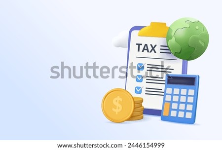 International Taxation banner, web or landing page. Experts navigate global fiscal policies, optimizing tax strategies for multinational operations. Financial stewardship across borders