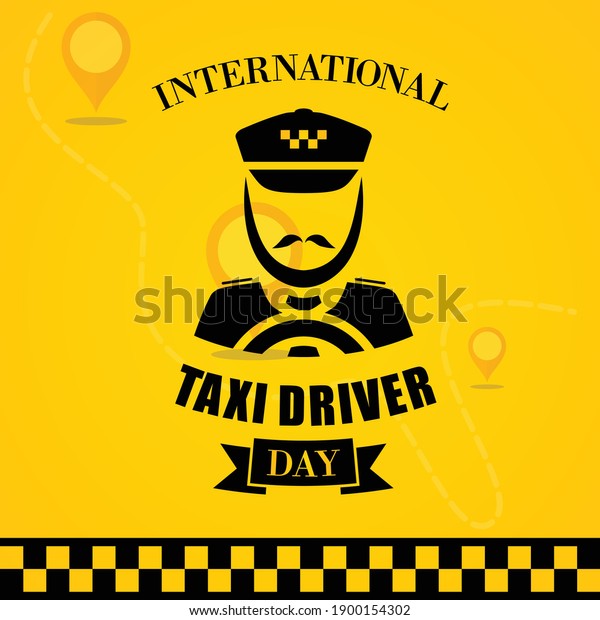International\
Taxi Driver Day template design with driver icon. March holiday\
calendar. Vector illustration EPS.8\
EPS.10