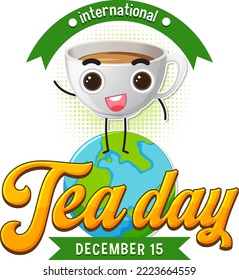 International Tea Day Banner Design illustration