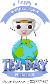International Tea Day Banner Design illustration