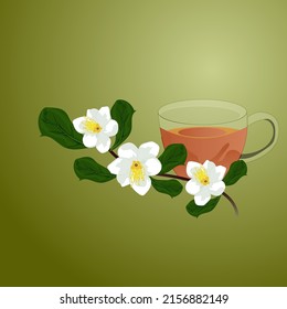 international tea day concept. illustration vector