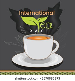 International tea day with a cup of tea