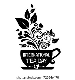 International Tea Day, december 15. Vector Illustration.