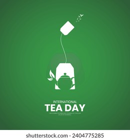 International Tea day. design for social media.