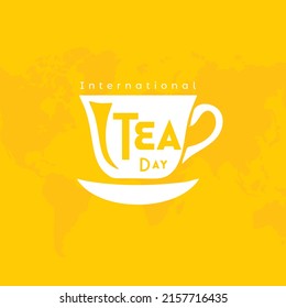 International Tea Day. Illustration of Tea Cup 