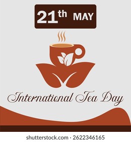International tea day social media post design